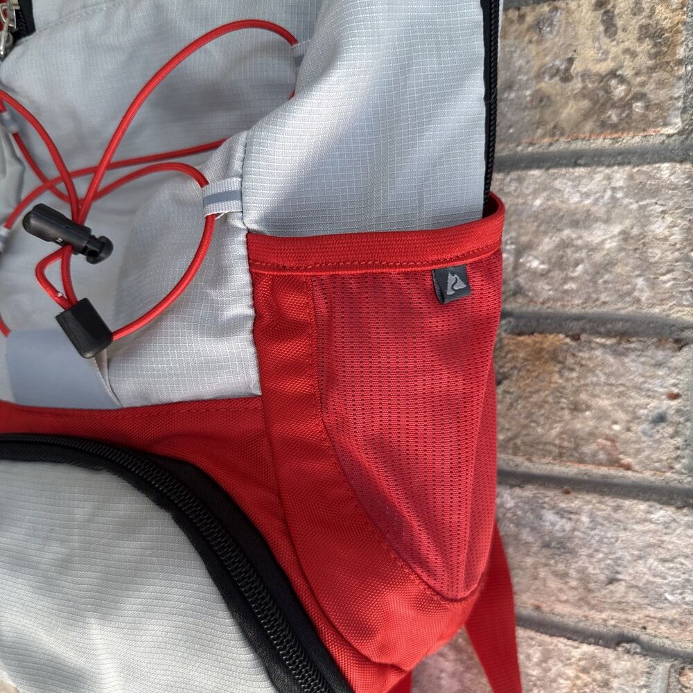 Ozark trail Thomas hollow backpack light gray/red  Great Condition! - Picture 5 of 10